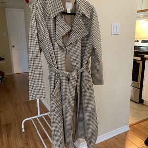 H&M Patterned Trench Coat